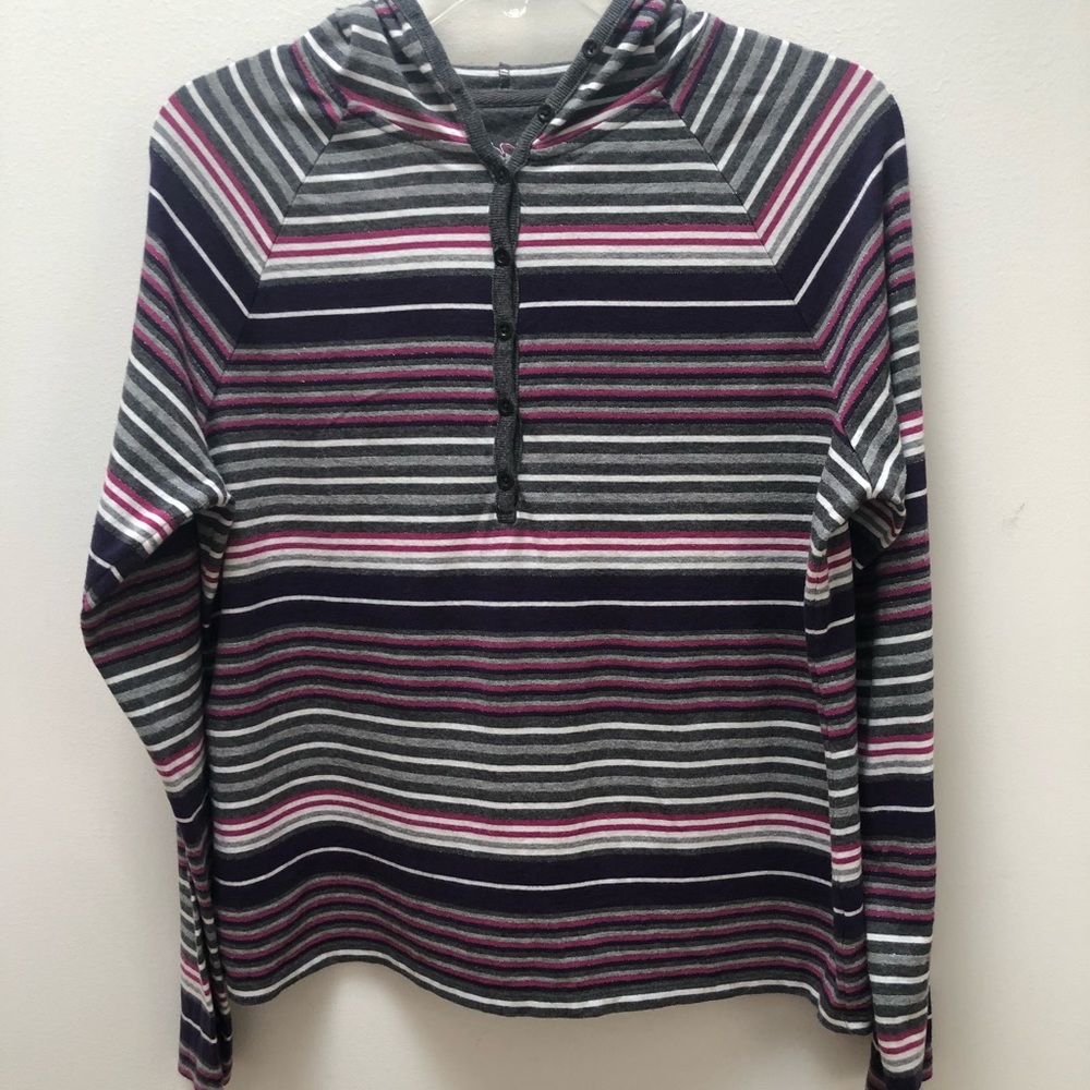 Charter Club half buttoned hoodie Size L